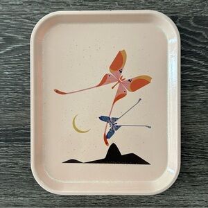 Camtray Cambro Fishs Eddy Charley Harper Todd Oldham Moth Night Tray Rare 9x8”